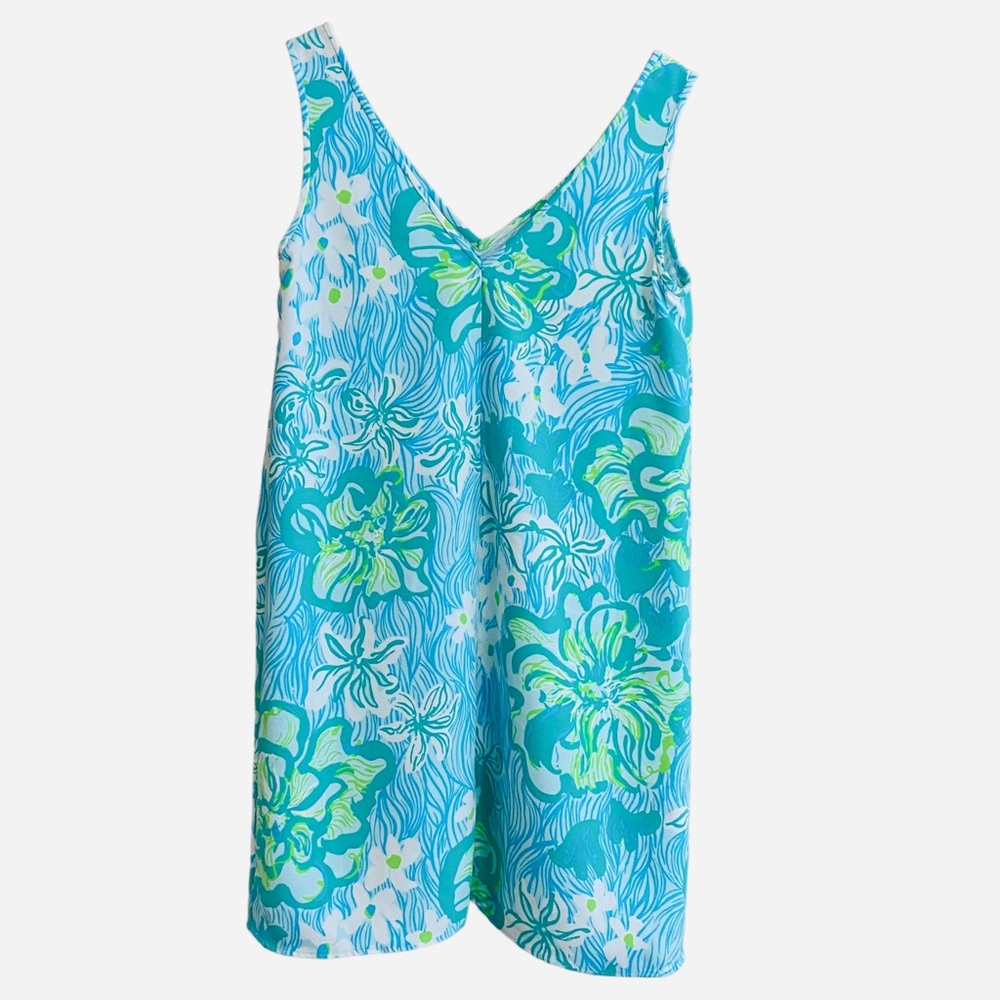 Lily Pulitzer Sleeveless Dress Beautiful Print Great Condition !